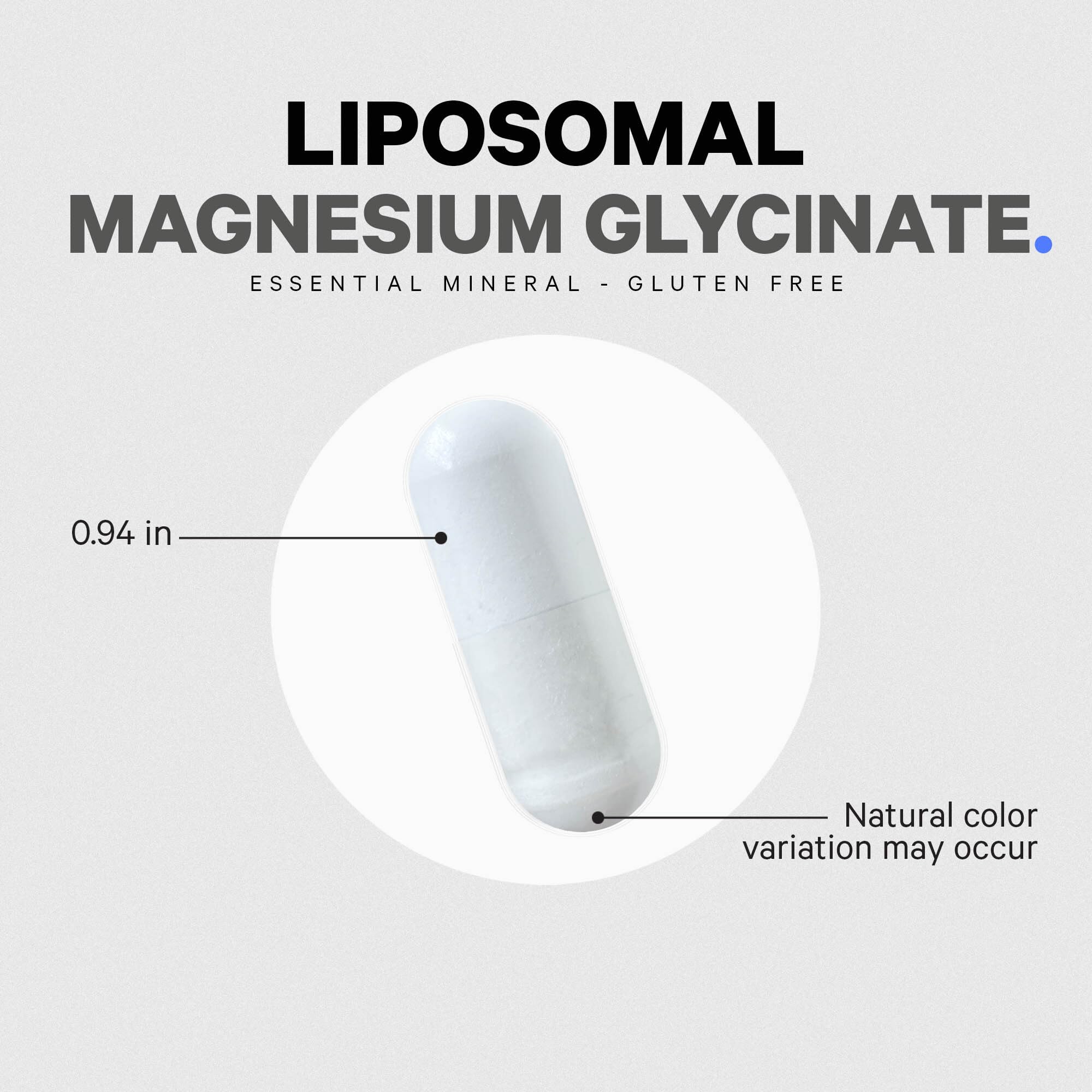 Codeage Liposomal Magnesium Glycinate BioPerine label highlight