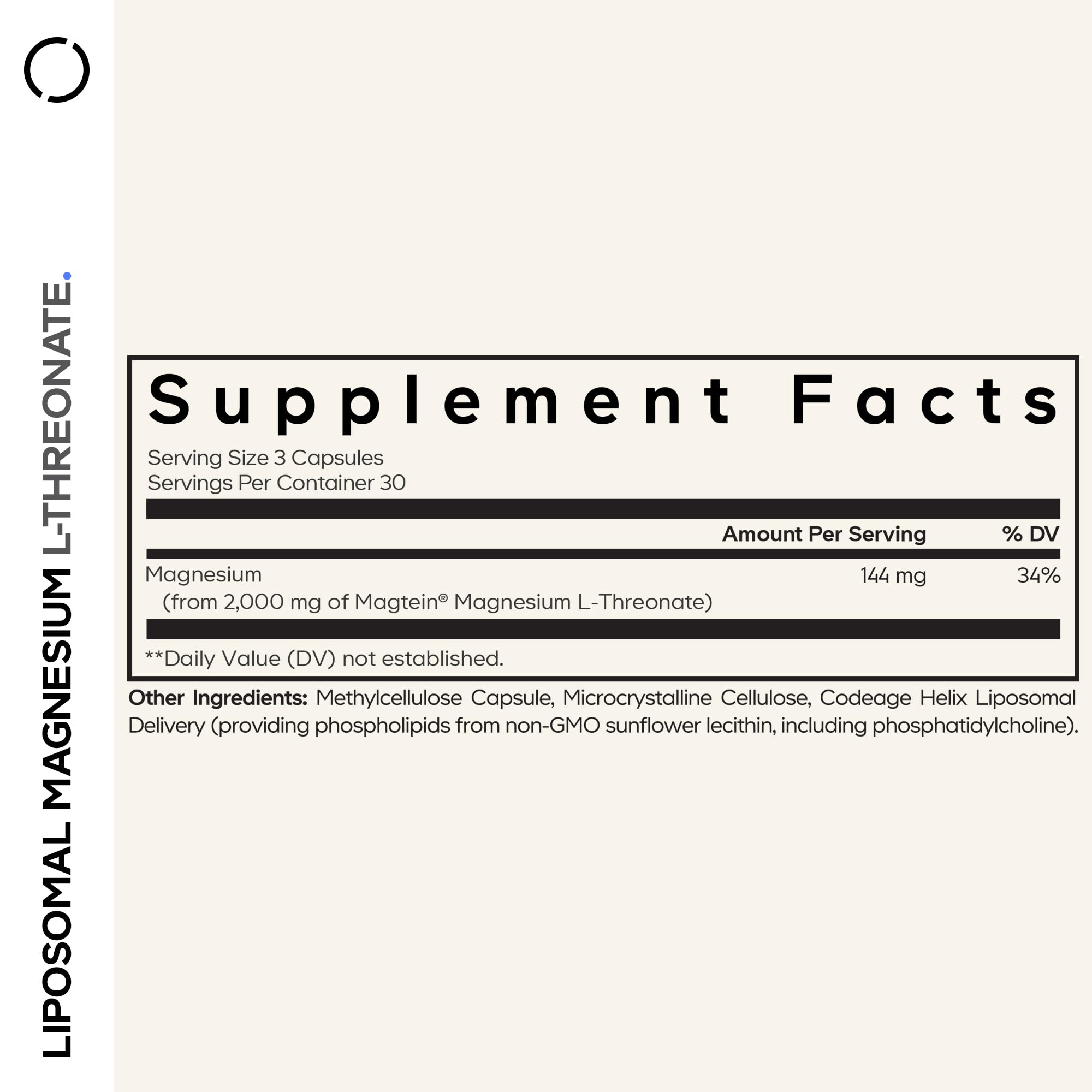 Close-up of Codeage Magtein capsules highlighting easy daily intake