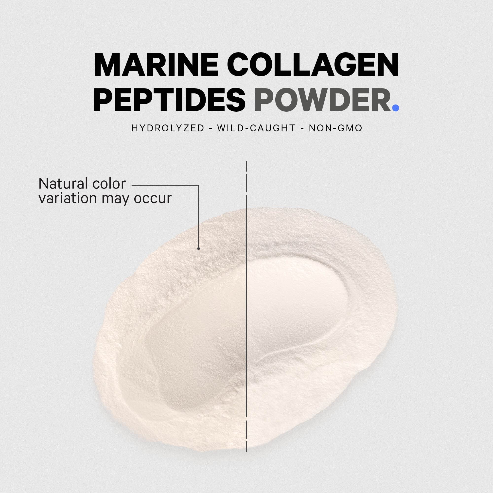 Codeage Marine Collagen sealed tub highlights freshness and purity.