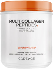 Codeage Multi Collagen Peptides tub front for easy daily mix.