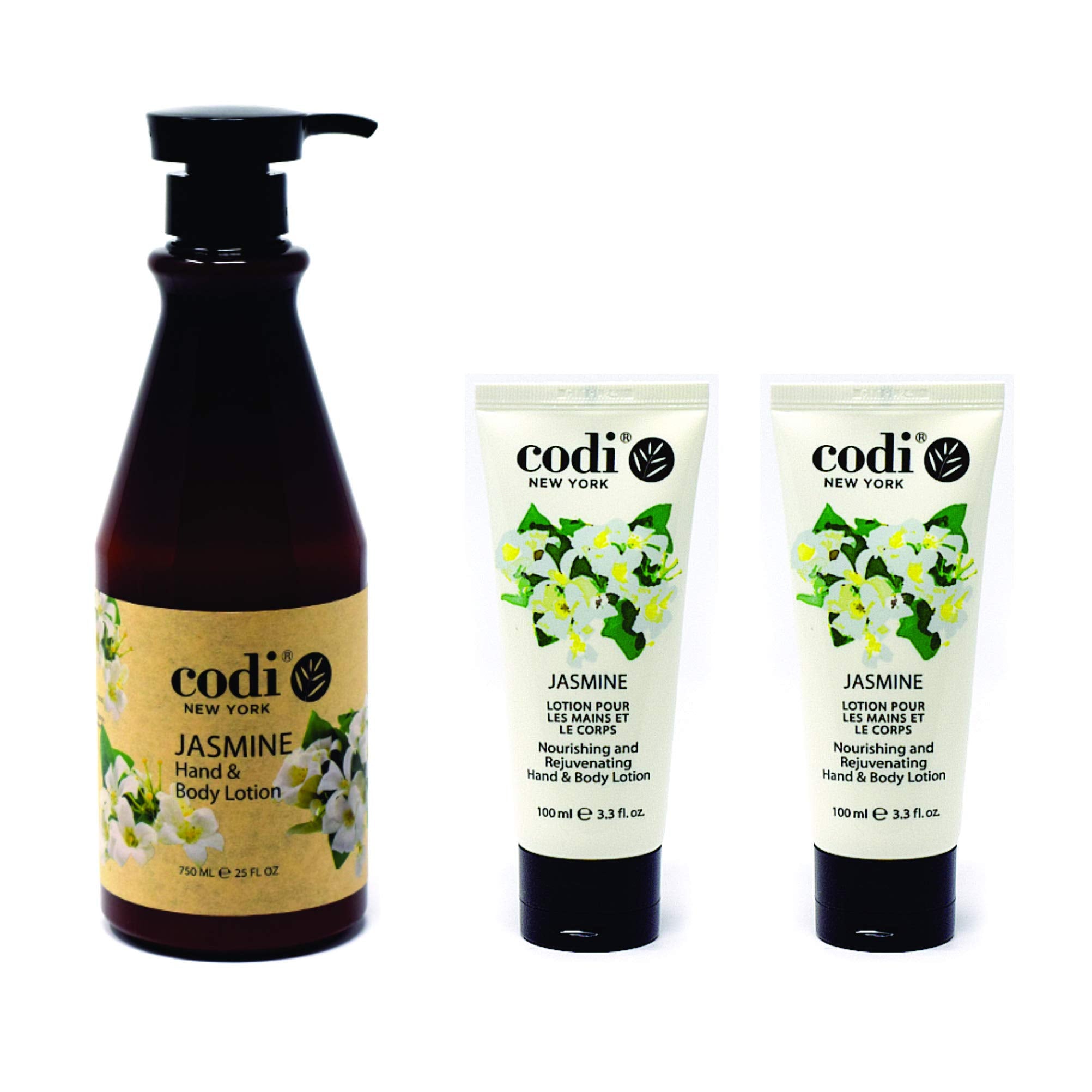 CODi Jasmine Lotion bottle and pump ideal for quick daily hydration