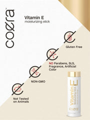 Coera lip balm, cruelty-free and gluten-free, suitable for sensitive lips.