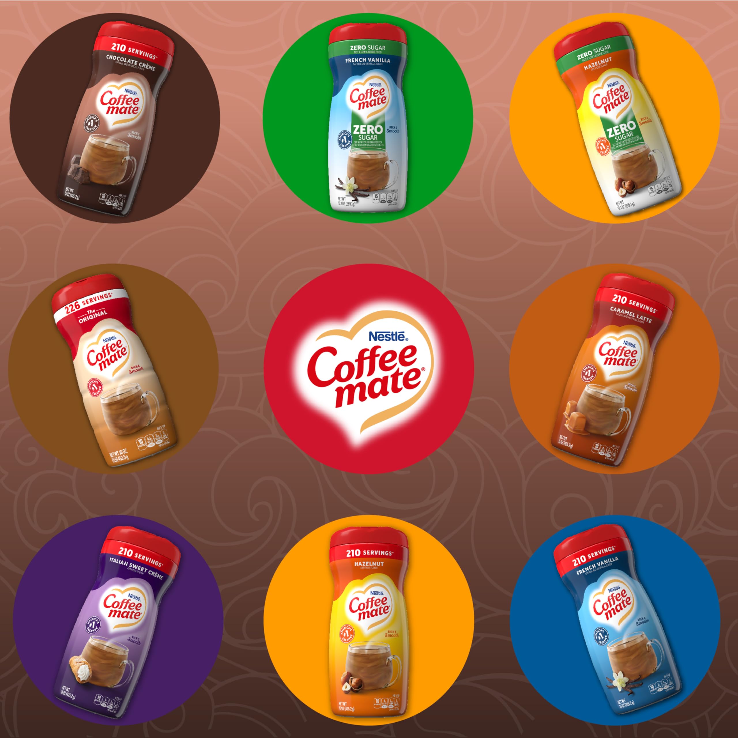 Coffee Mate Chocolate Creme Sugar Free Powder Non-Dairy Claim—dairy-free appeal for various diets