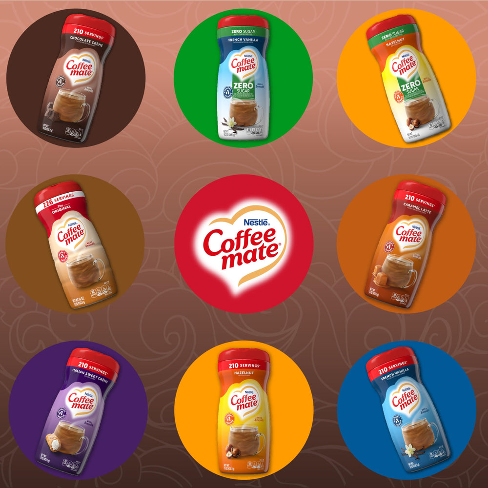 Coffee Mate Chocolate Creme Sugar Free Powder Non-Dairy Claim—dairy-free appeal for various diets