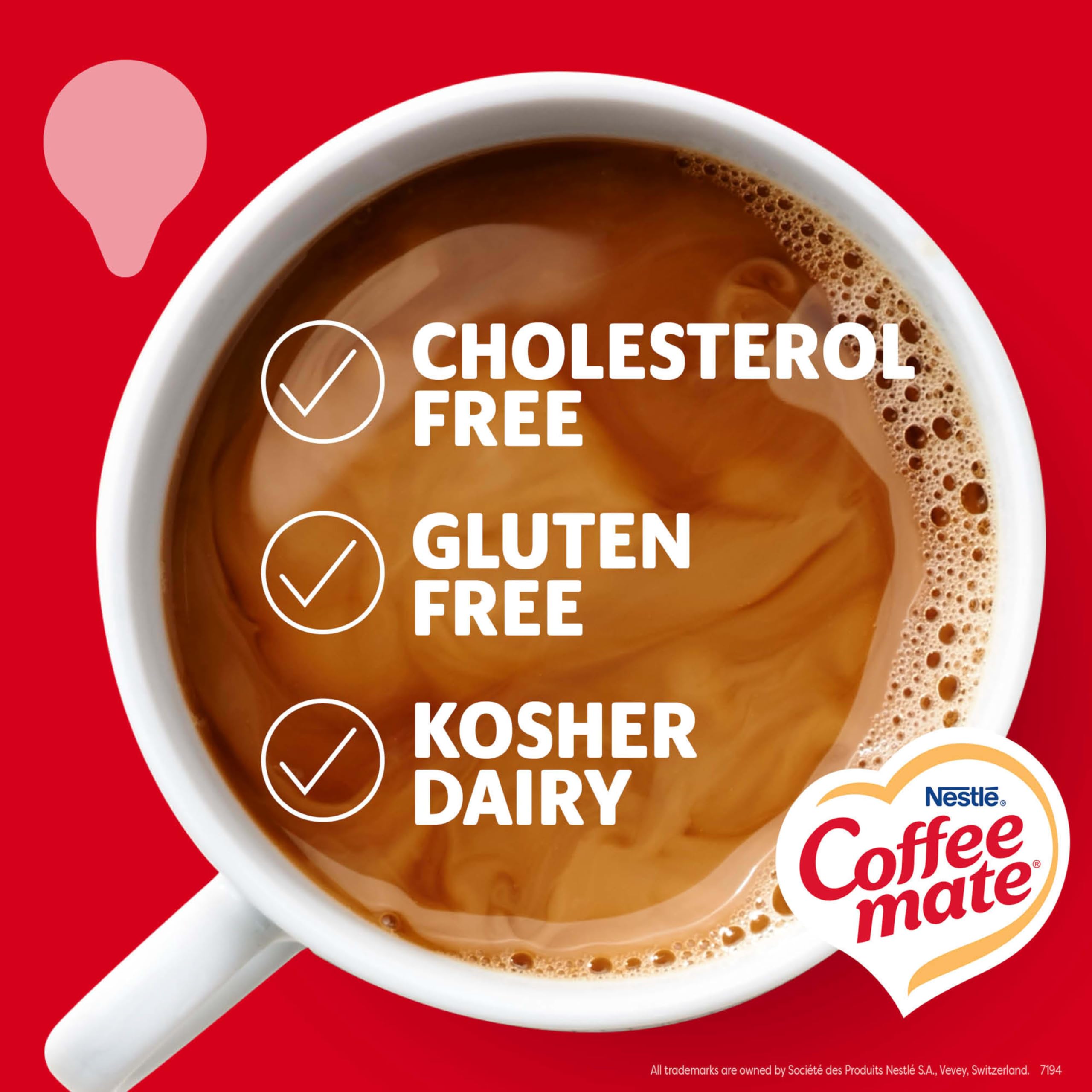 Coffee mate Vanilla Caramel creamer singles pour delivers creamy vanilla caramel sweetness