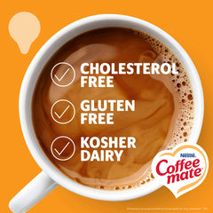 Coffee Mate Hazelnut Singles texture in cup showing creamy color.