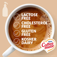 Coffee Mate non-dairy creamer packaging on display.