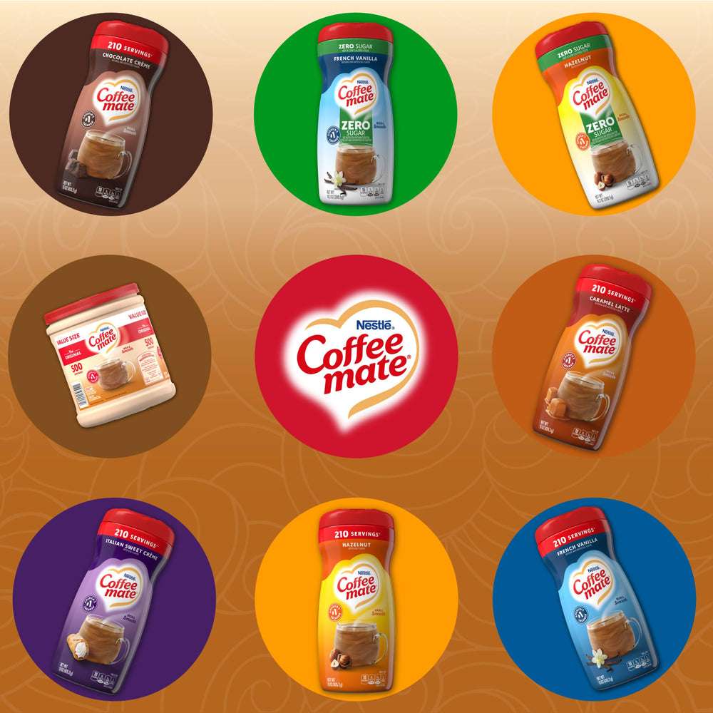 Kitchen counter scene featuring 35.3 oz Coffee Mate Original canister.