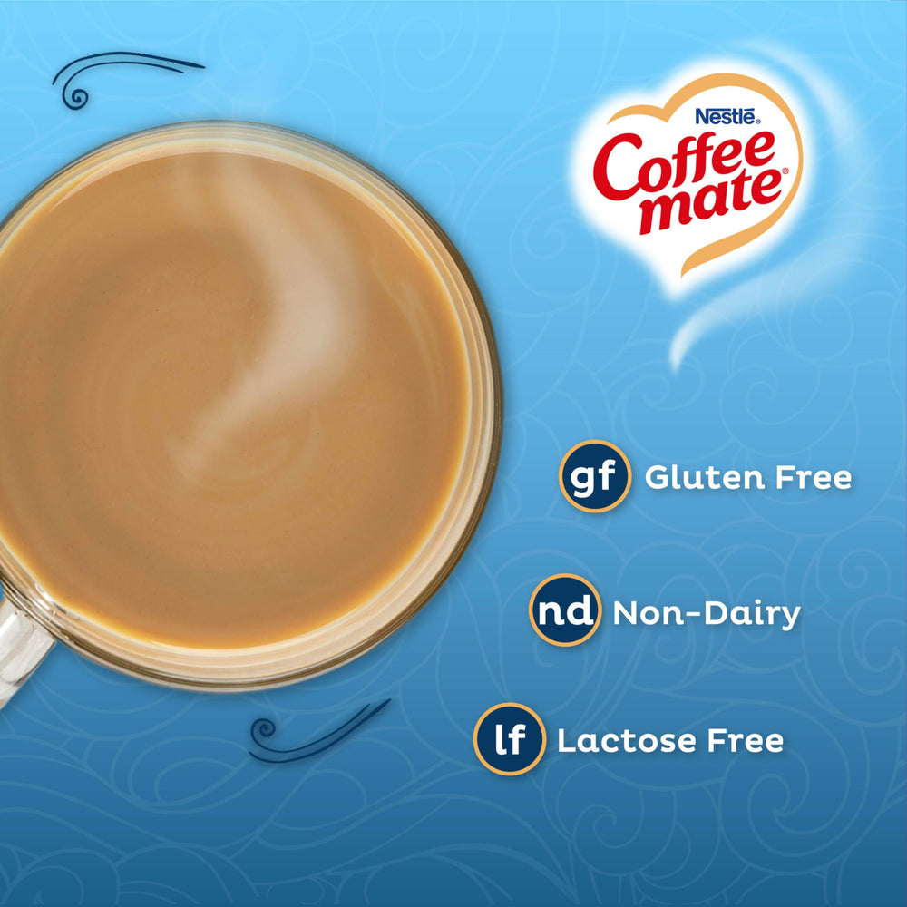 Coffee Mate Zero Sugar French Vanilla bottle shows smooth calorie-conscious creamer