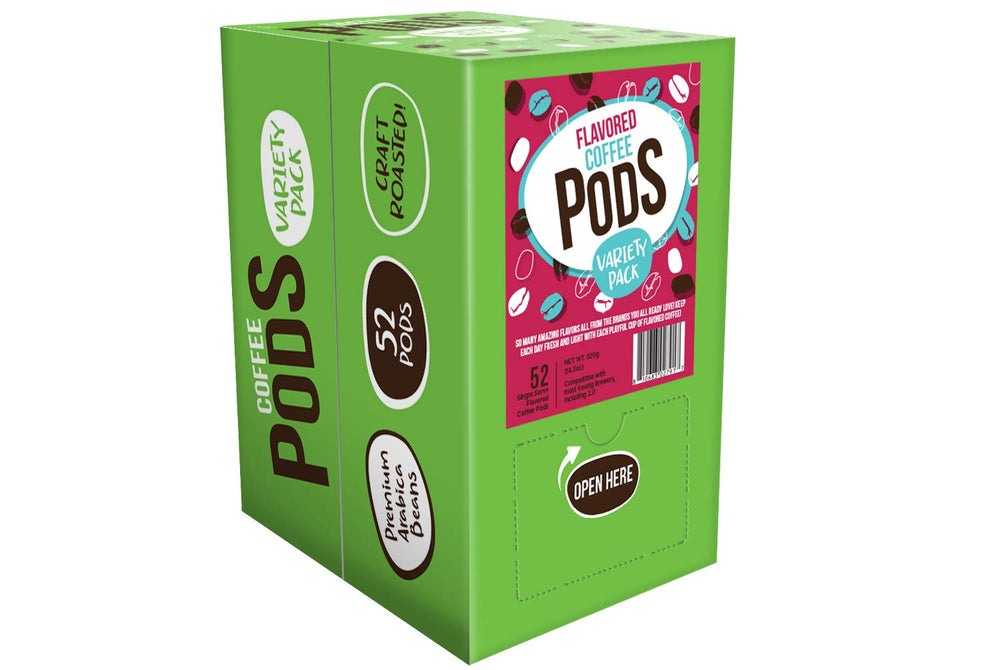 Coffee Pod Variety Packs assorted flavors invite home flavor exploration.