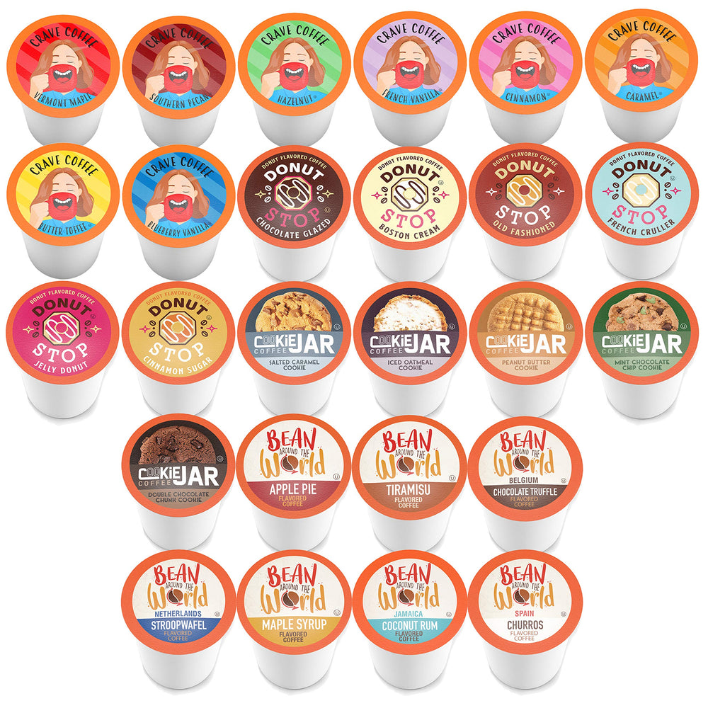 Coffee Pod Variety Packs recyclable cups simplify post-brew disposal.