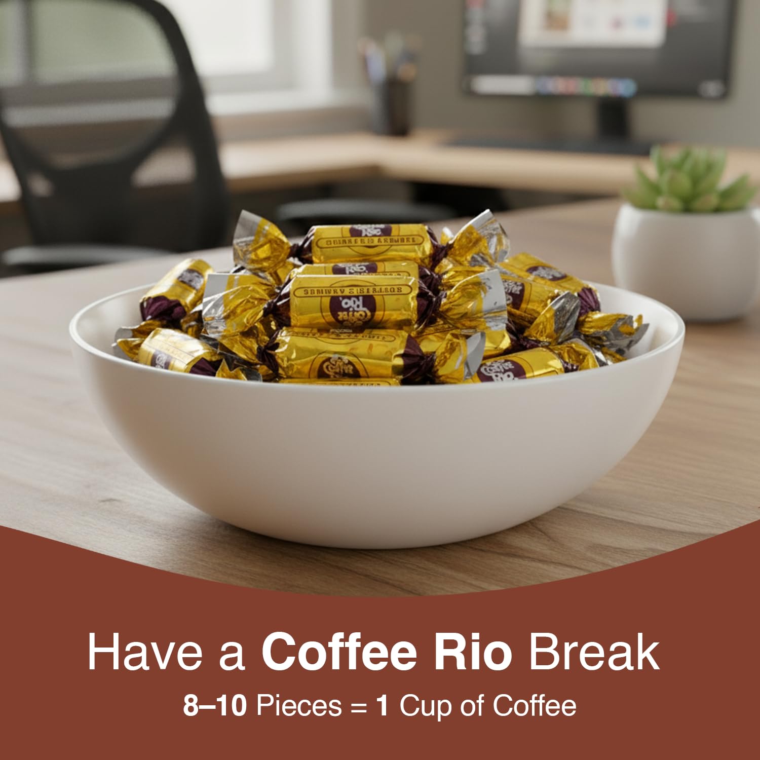 Giftable Coffee Rio Original Roast coffee candies for coffee lovers.