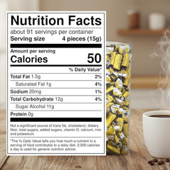 Coffee Rio Original Roast caramel pieces individually wrapped for on-the-go snacking.