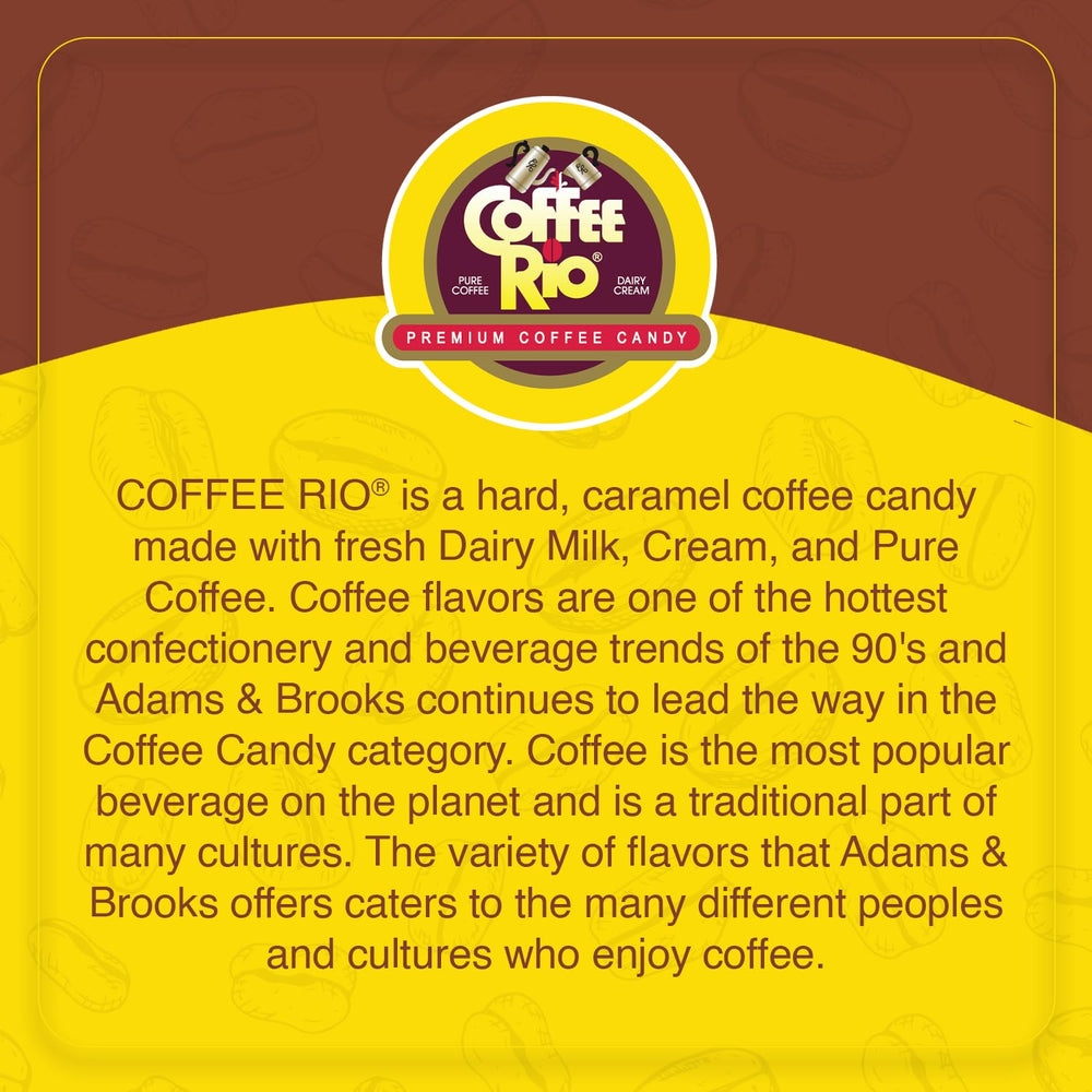 Travel-ready Coffee Rio caramel candies in a snack pack.