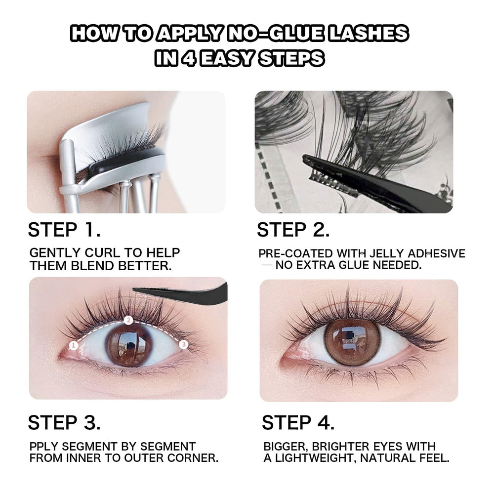 Cofier customizable lash looks using 12-20mm lengths.
