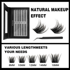 Cofier precision lash tweezers included for precise placement