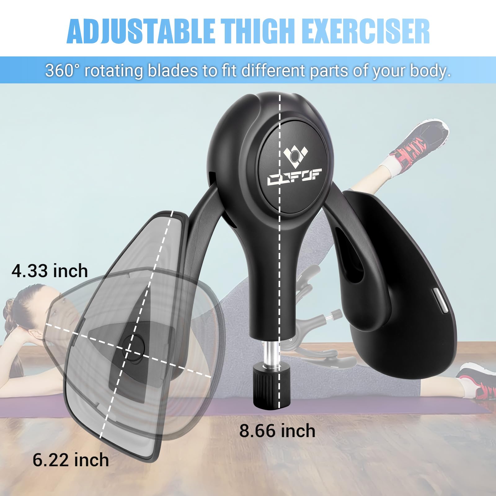 COFOF compact design enables at-home or gym-use thigh training anywhere.