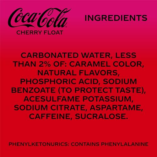 Coca-Cola Zero Sugar Cherry Float ice cubes pairing idea.