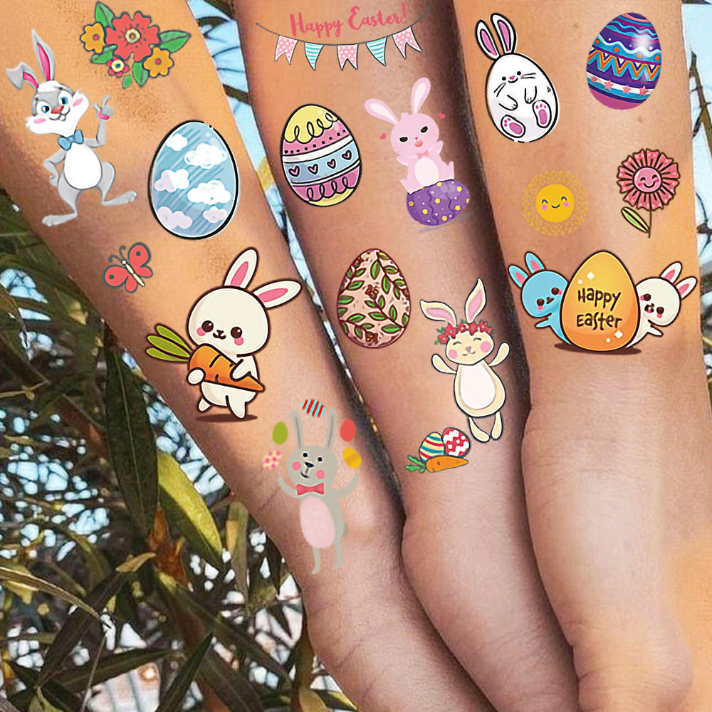 COKTAK Easter tattoos use non-toxic ink meeting safety standards.