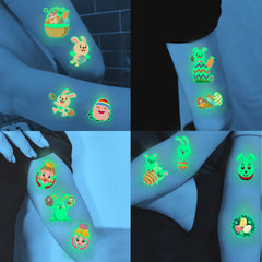 COKTAK glow-in-the-dark bunny eggs tattoo set, easy to apply