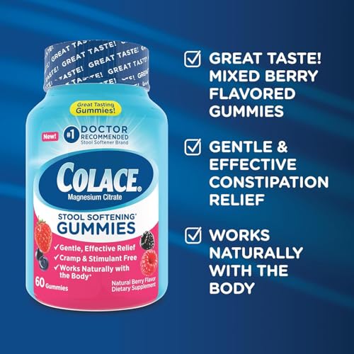 Colace pack of two bottles for convenient ongoing use
