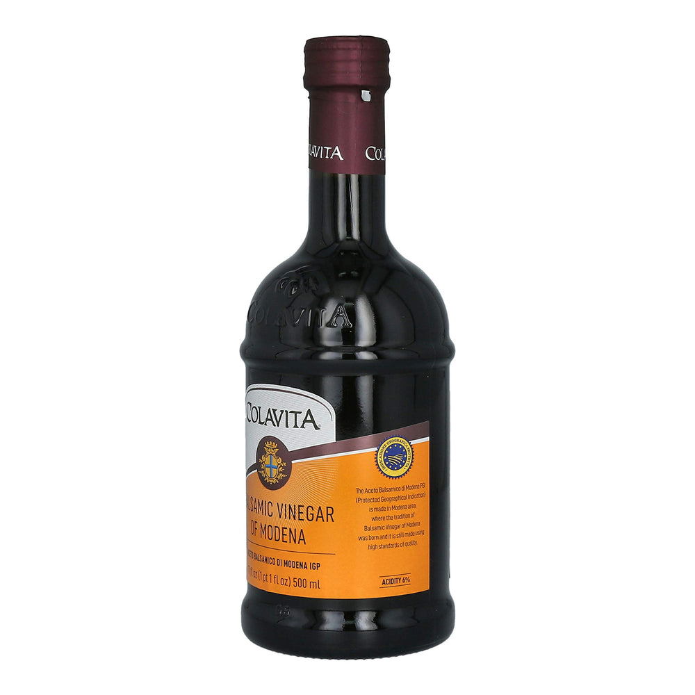 Colavita balsamic salad-dressing drizzle adds fruity depth to greens.