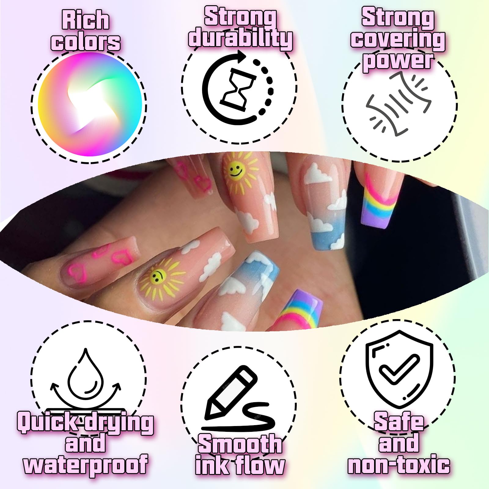 COLAYERIST Ideal for nails, paper, bottles, and glass surfaces.