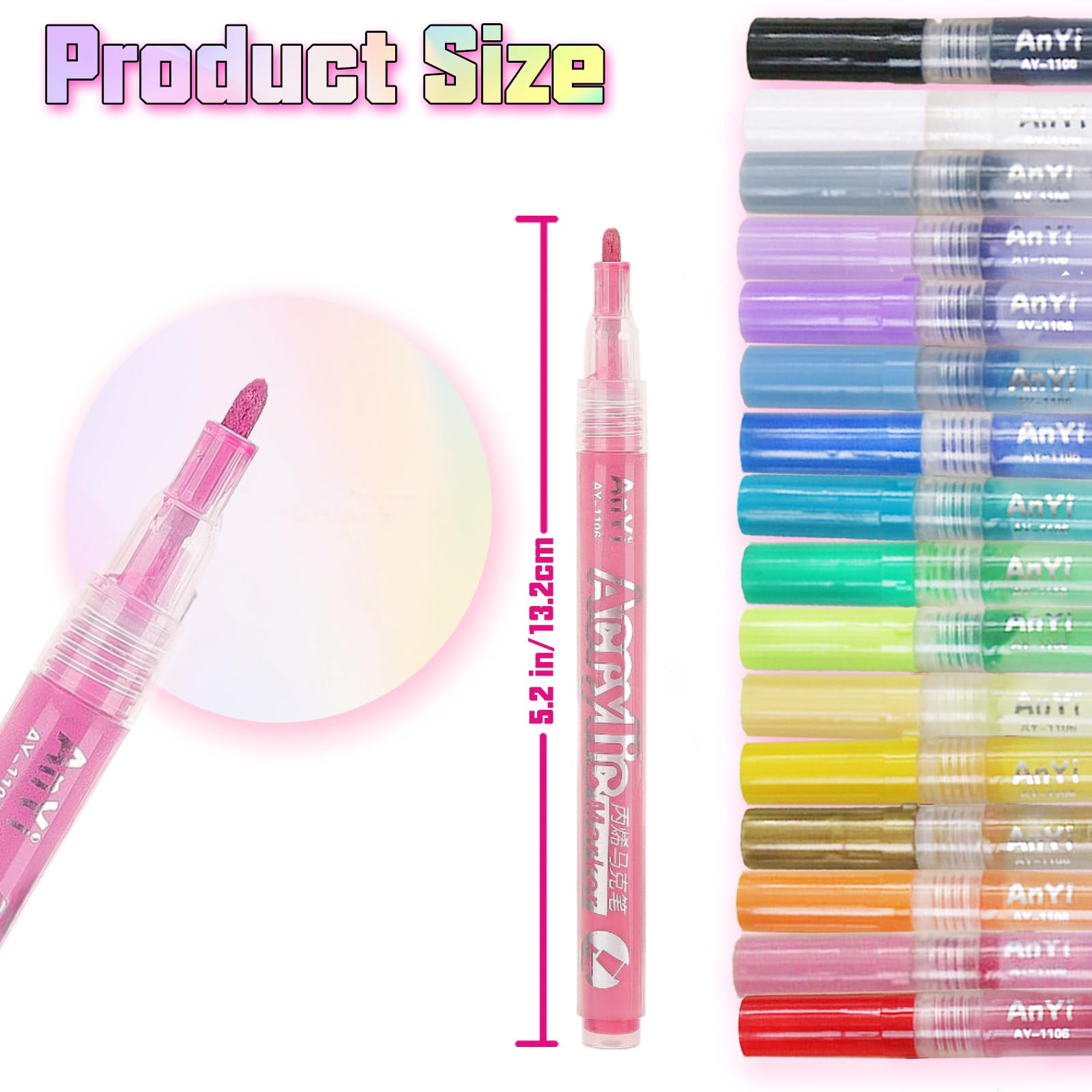 COLAYERIST Nail Art Pens quick-dry formula helps prevent smudges during layering.