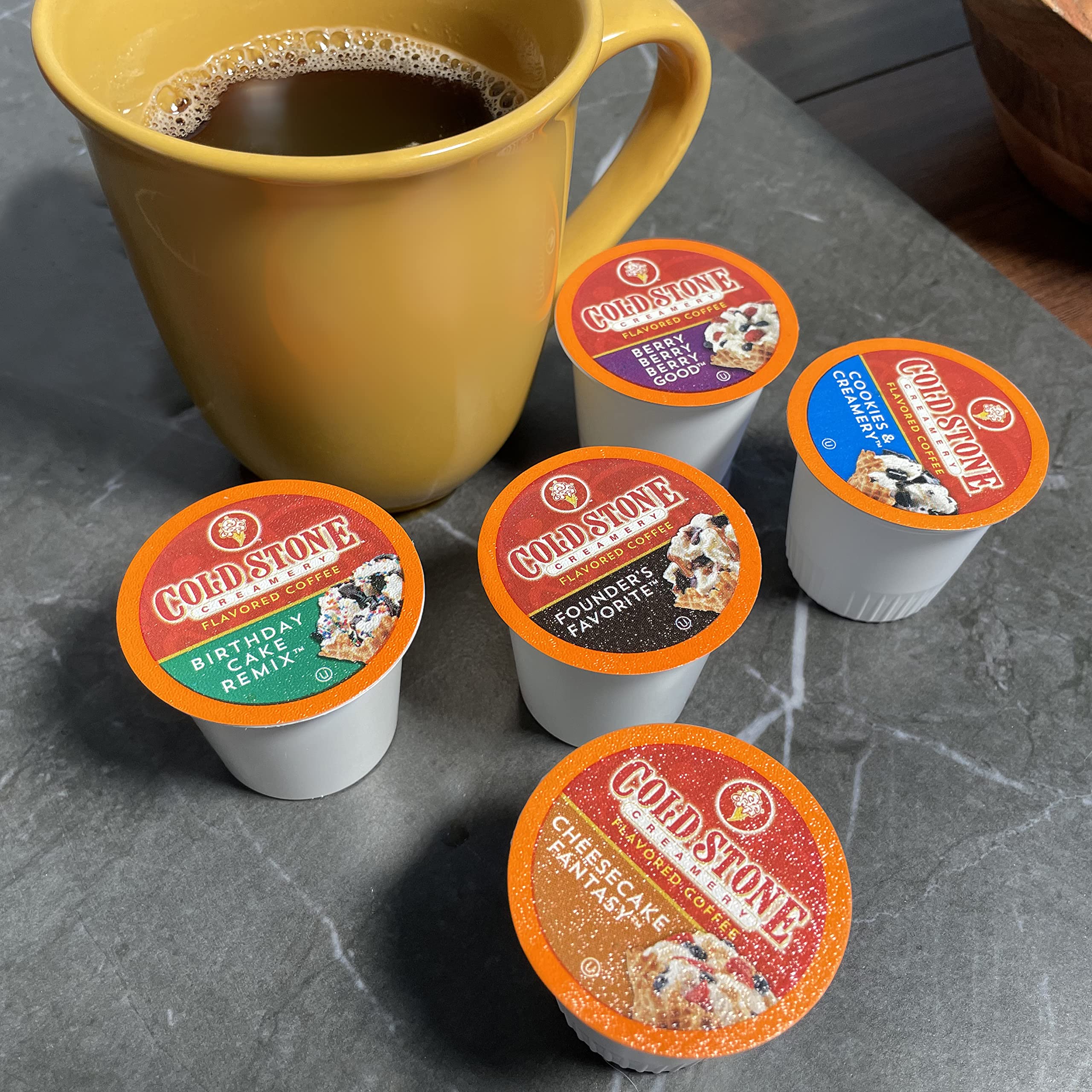 Cold Stone Beverages coffee pods at-home brew for quick office or home pick-me-up