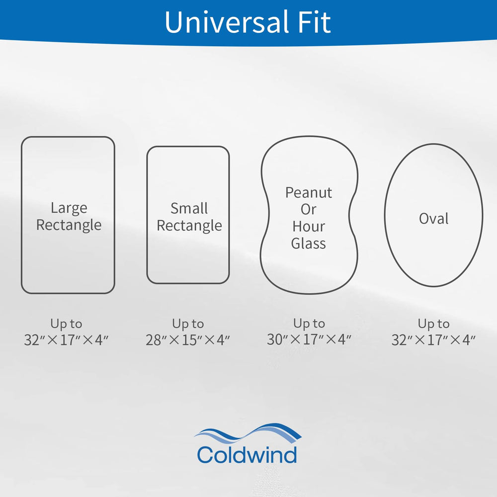 Coldwind quilted soft surface is gentle on baby skin.
