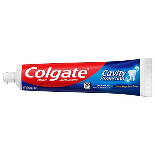 Colgate Cavity Protection toothpaste pack6 tubes display versatile daily hygiene for all ages.