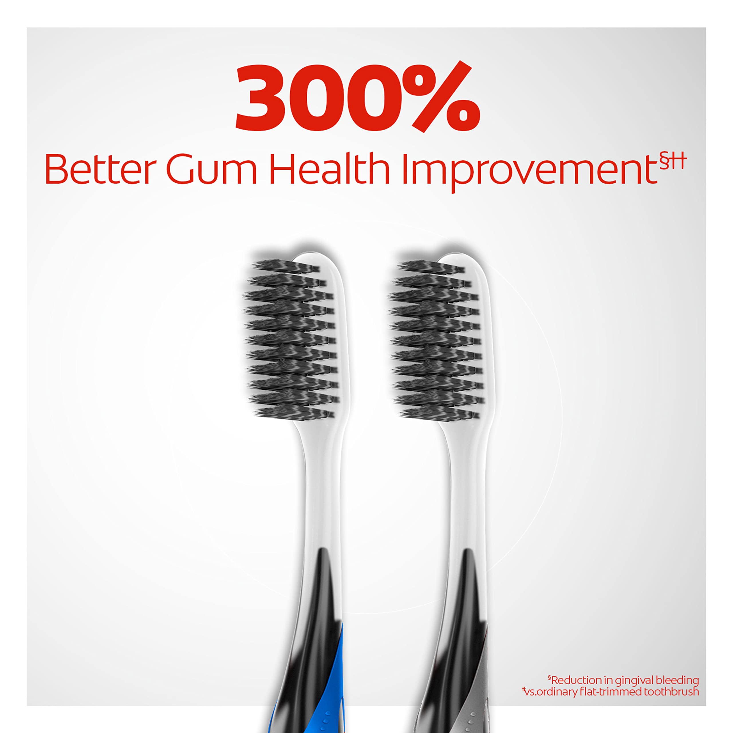 Colgate Gum Health Charcoal toothbrush antibacterial bristles on bristles