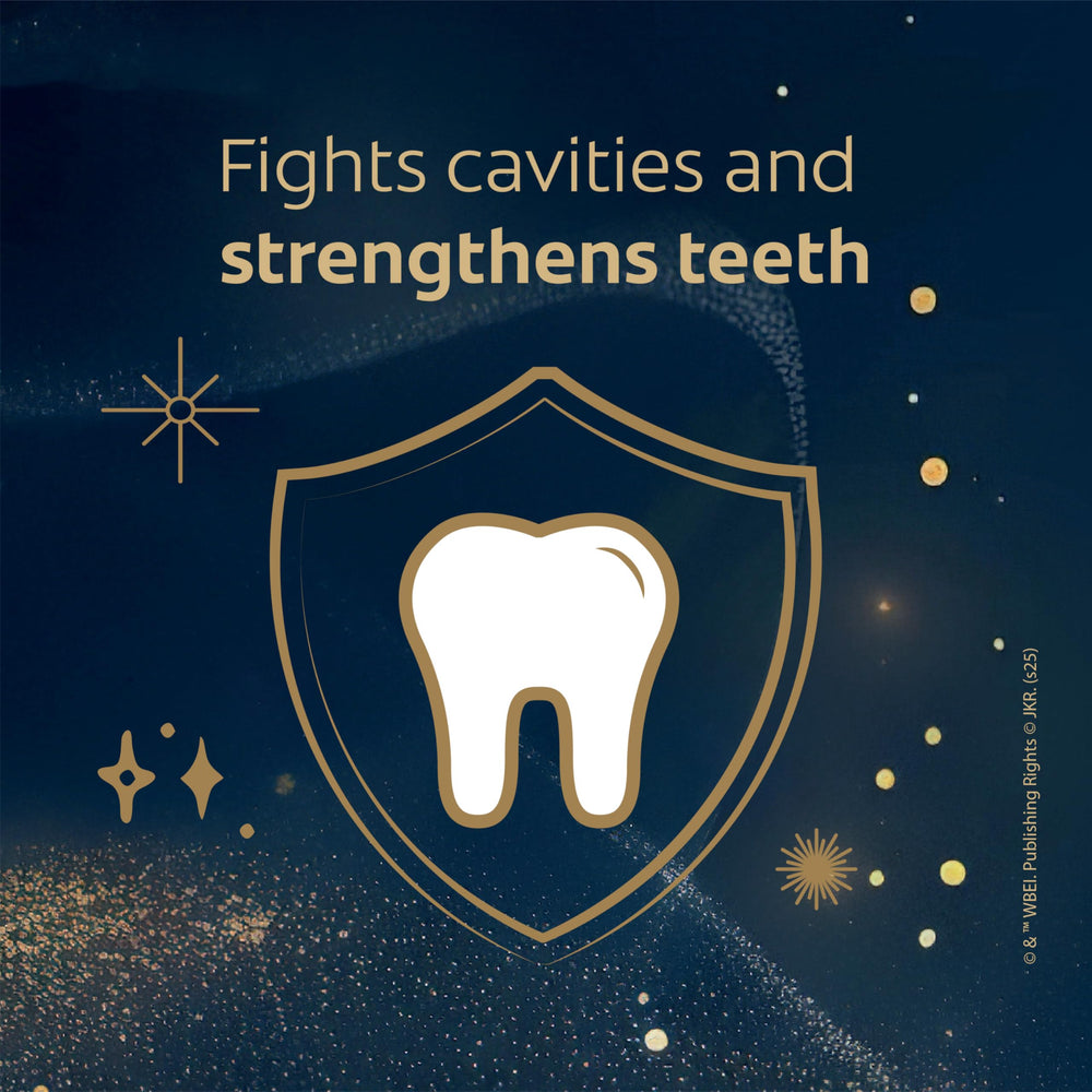 Colgate Harry Potter toothpaste for ages 2+ with fluoride supports enamel health