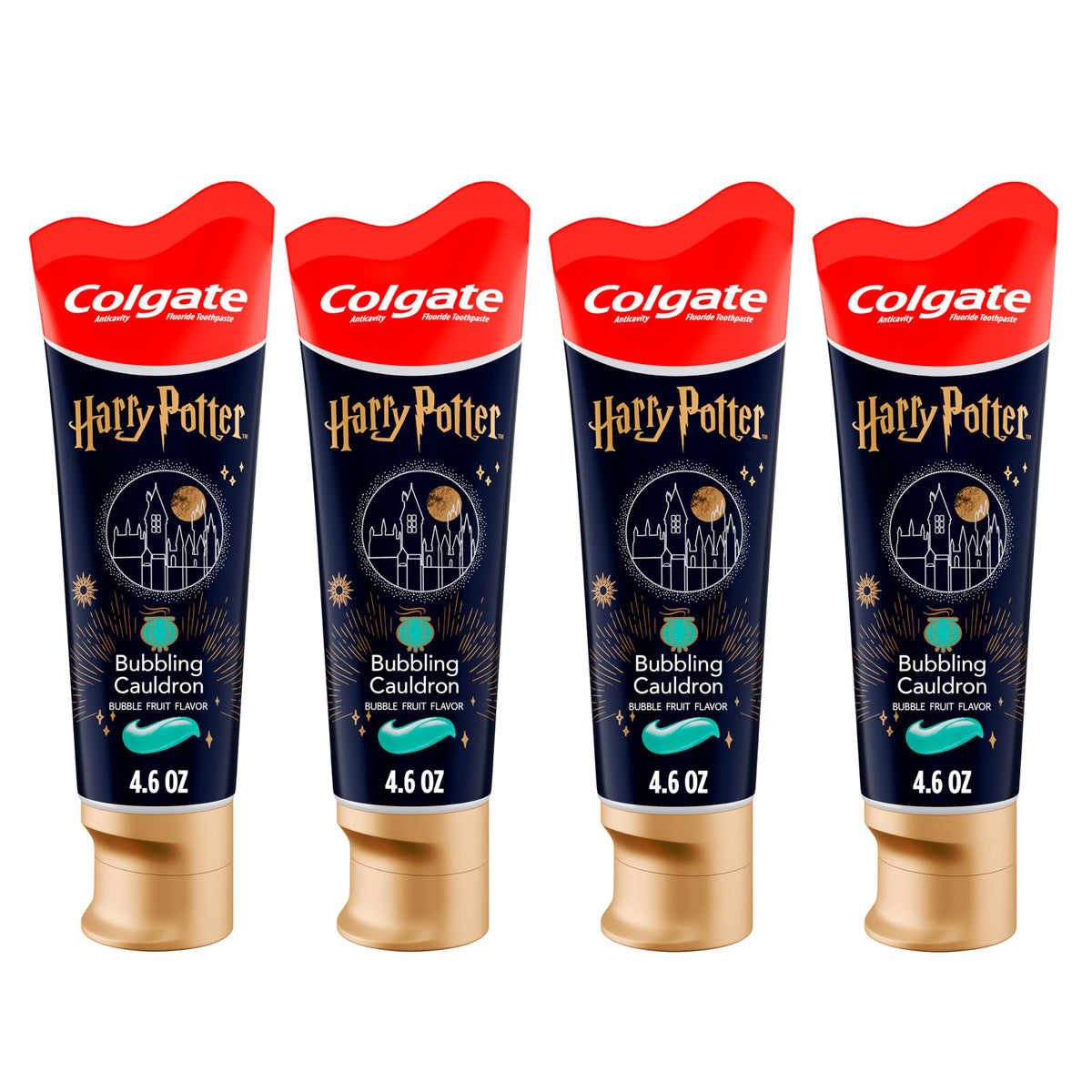 Colgate Harry Potter Bubbling Cauldron Bubblegum toothpaste with bubbling cauldron to encourage brushing