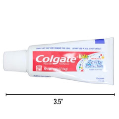 Colgate Kids toothpaste cavity protection formula visible for growing teeth
