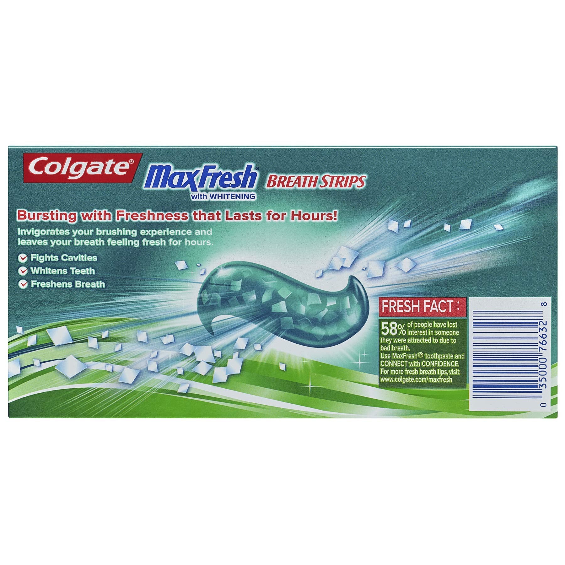 Two-pack Colgate Max Fresh packaging on display