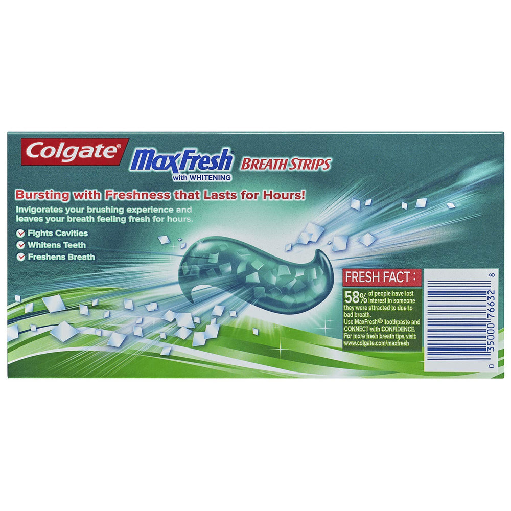 Two-pack Colgate Max Fresh packaging on display