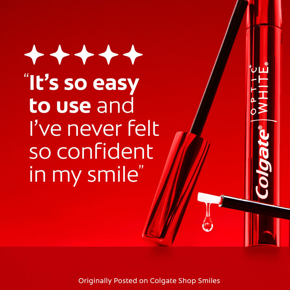 Colgate Optic White Overnight Pen before and after results