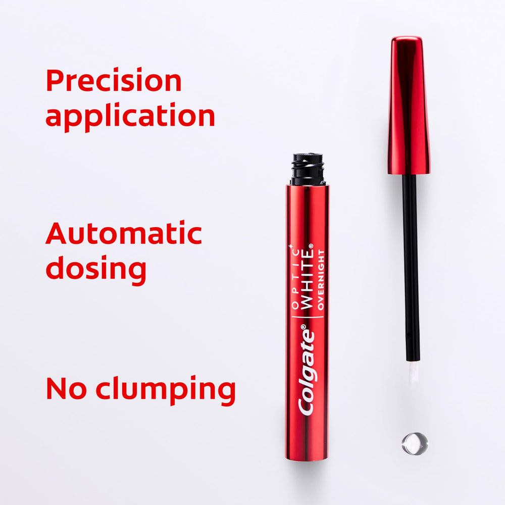 Colgate Optic White Overnight Pen no-sensitivity claim reinforced