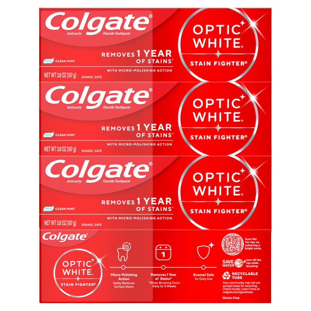 Colgate Optic White Stain Fighter designed for daily use and consistent whitening