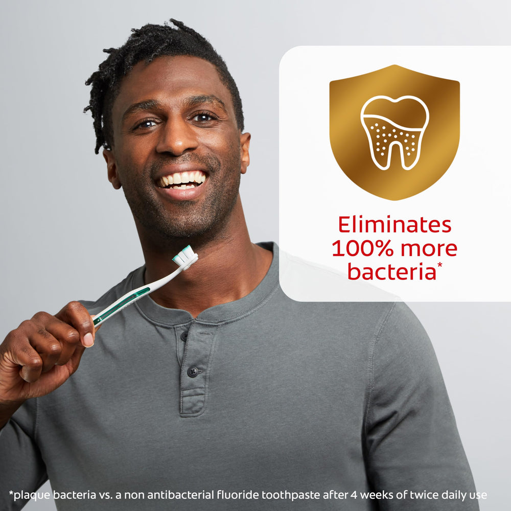 Morning brushing scene with Colgate Total for gum care