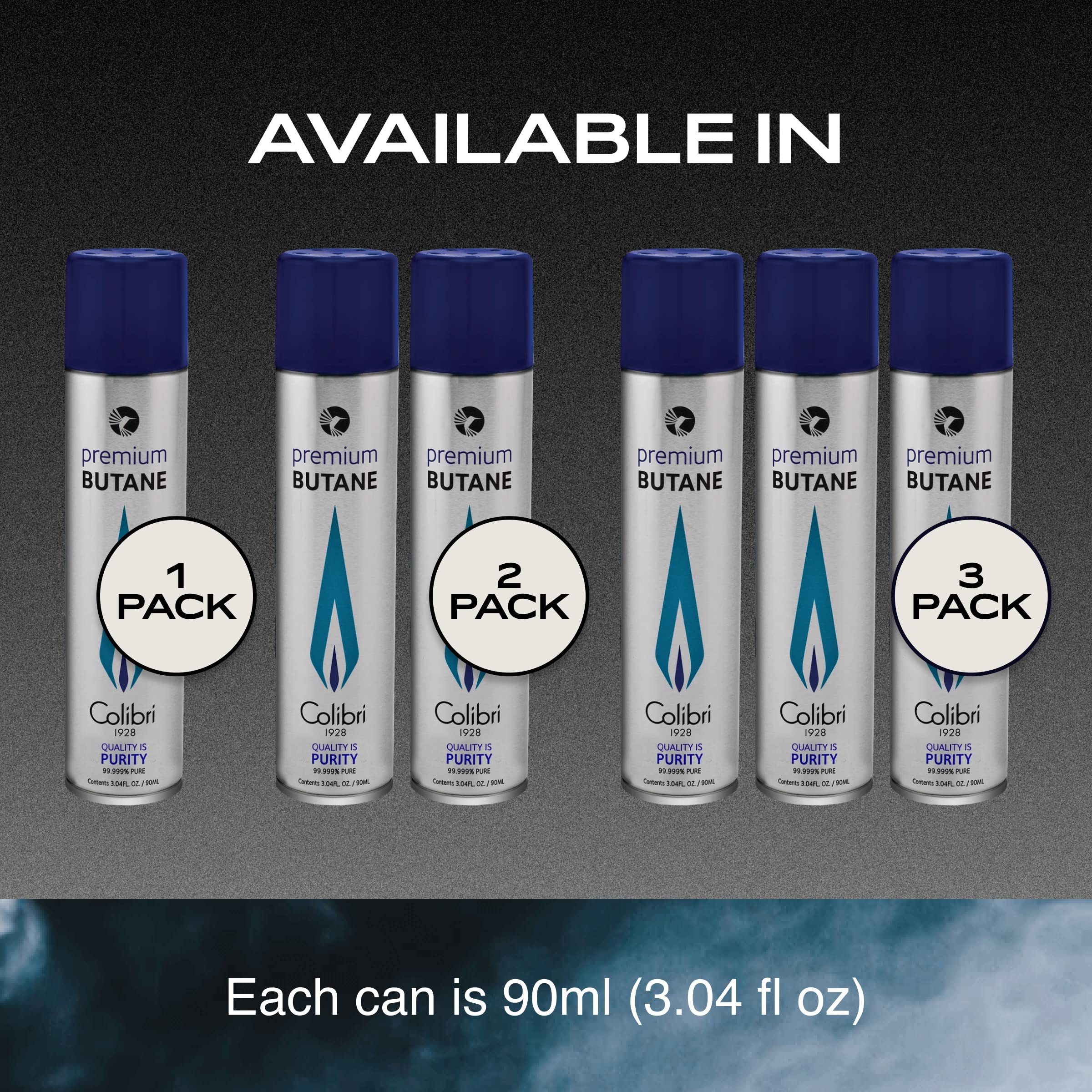 Colibri 90ml canister on display, emphasizing high purity and reliable performance.