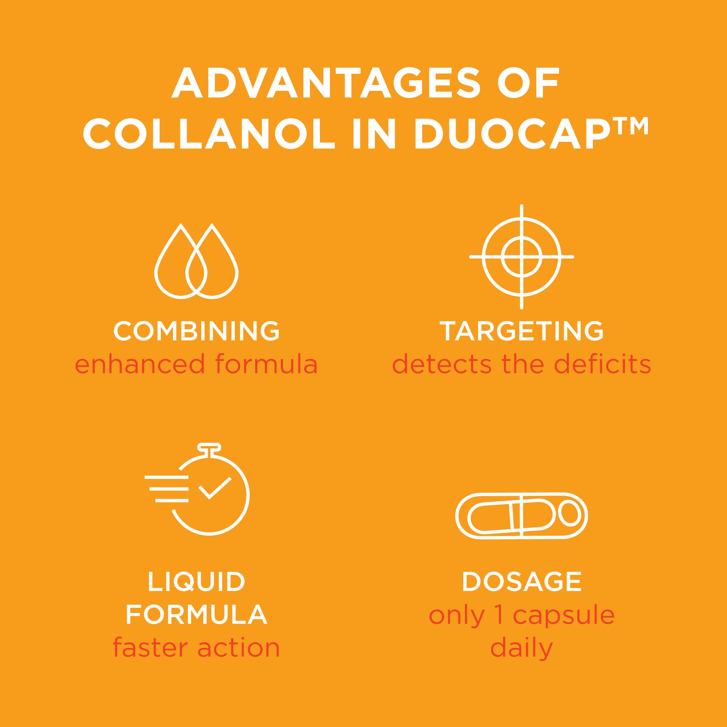 Collanol ready for daily use with a glass of water