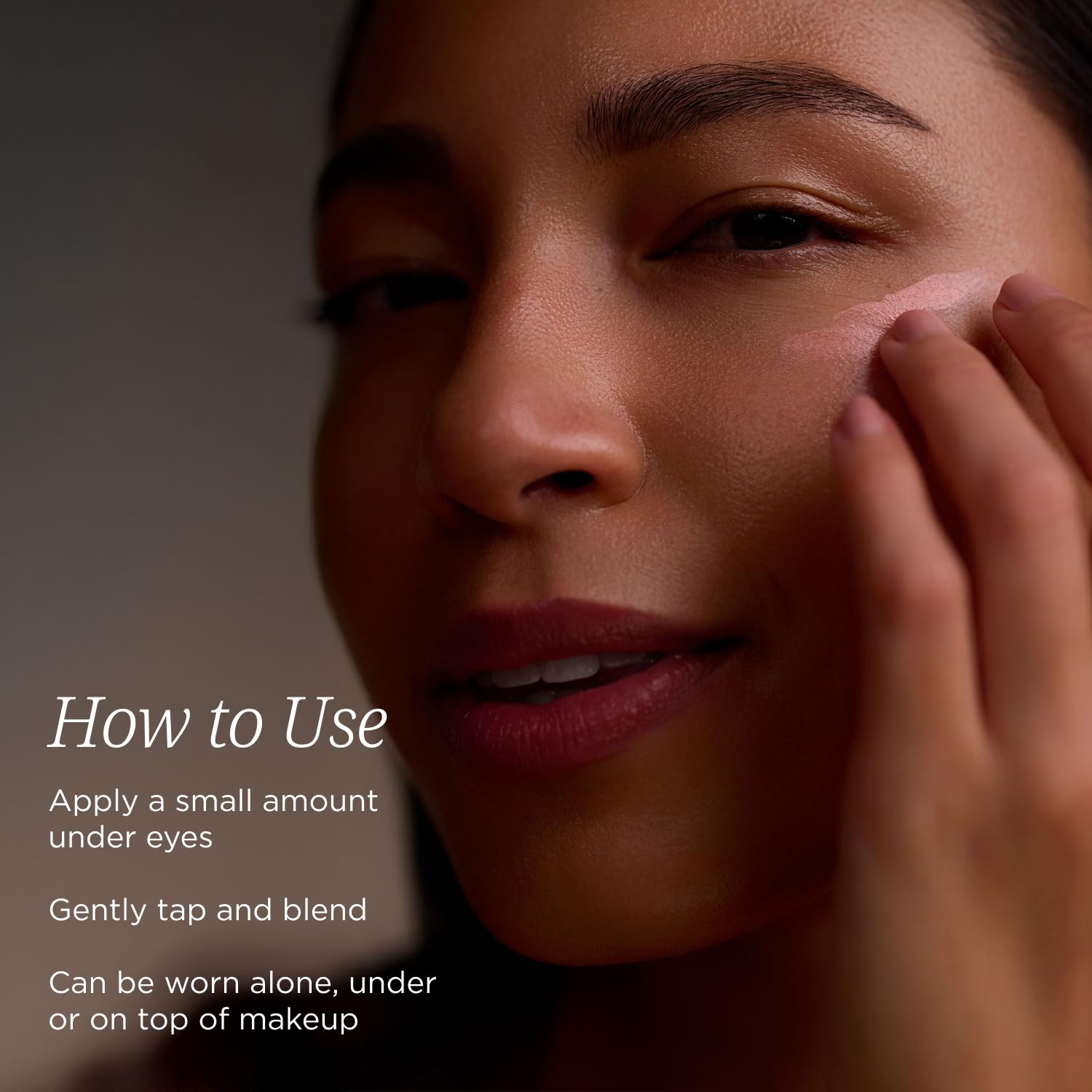 COLLEEN ROTHSCHILD Pearlized pigments shimmer to brighten the under-eye area.