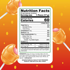 Individually wrapped mango lollipops stay fresh and portable.