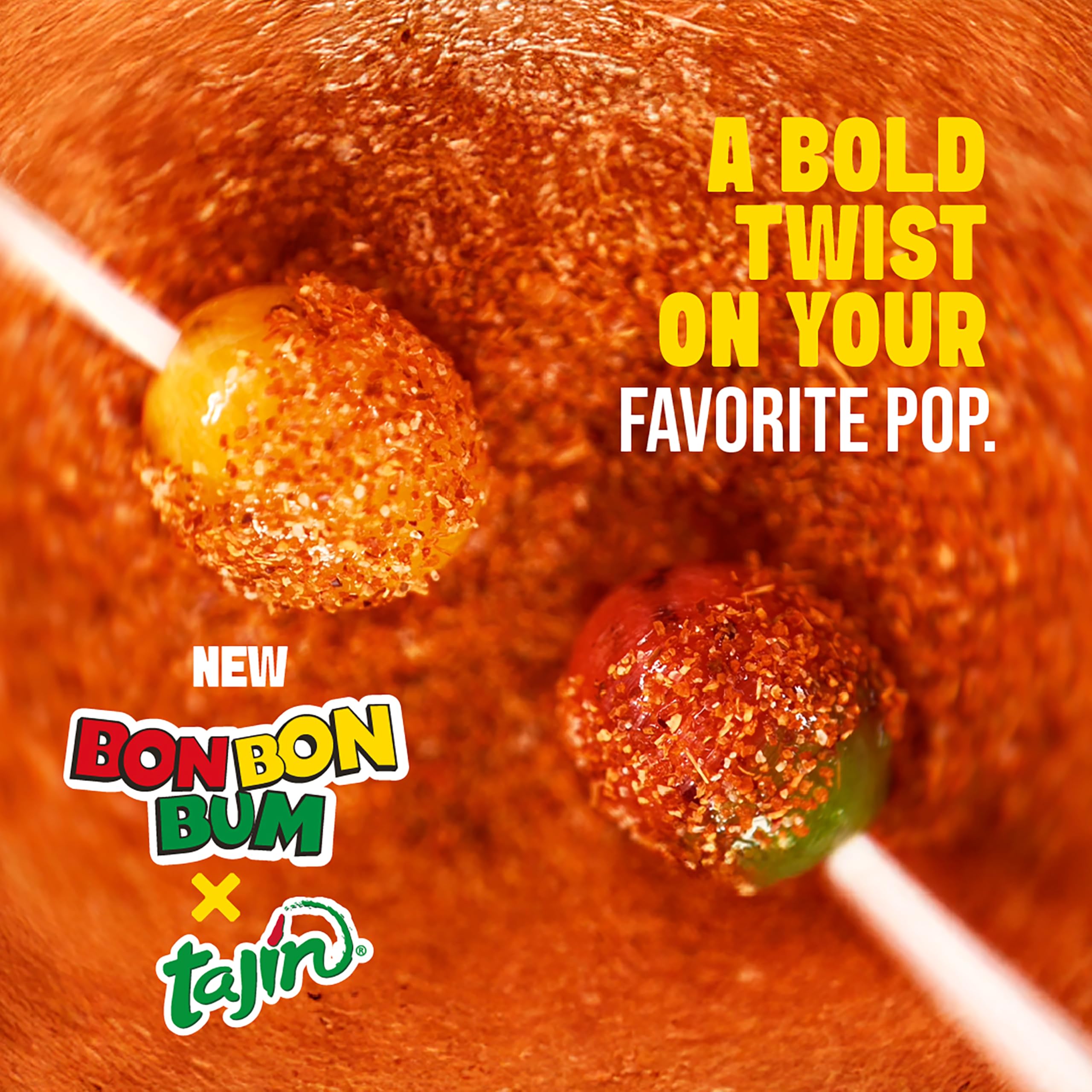 Bon Bon Bum lollipops as a mocktail-friendly snack for tropical gatherings.
