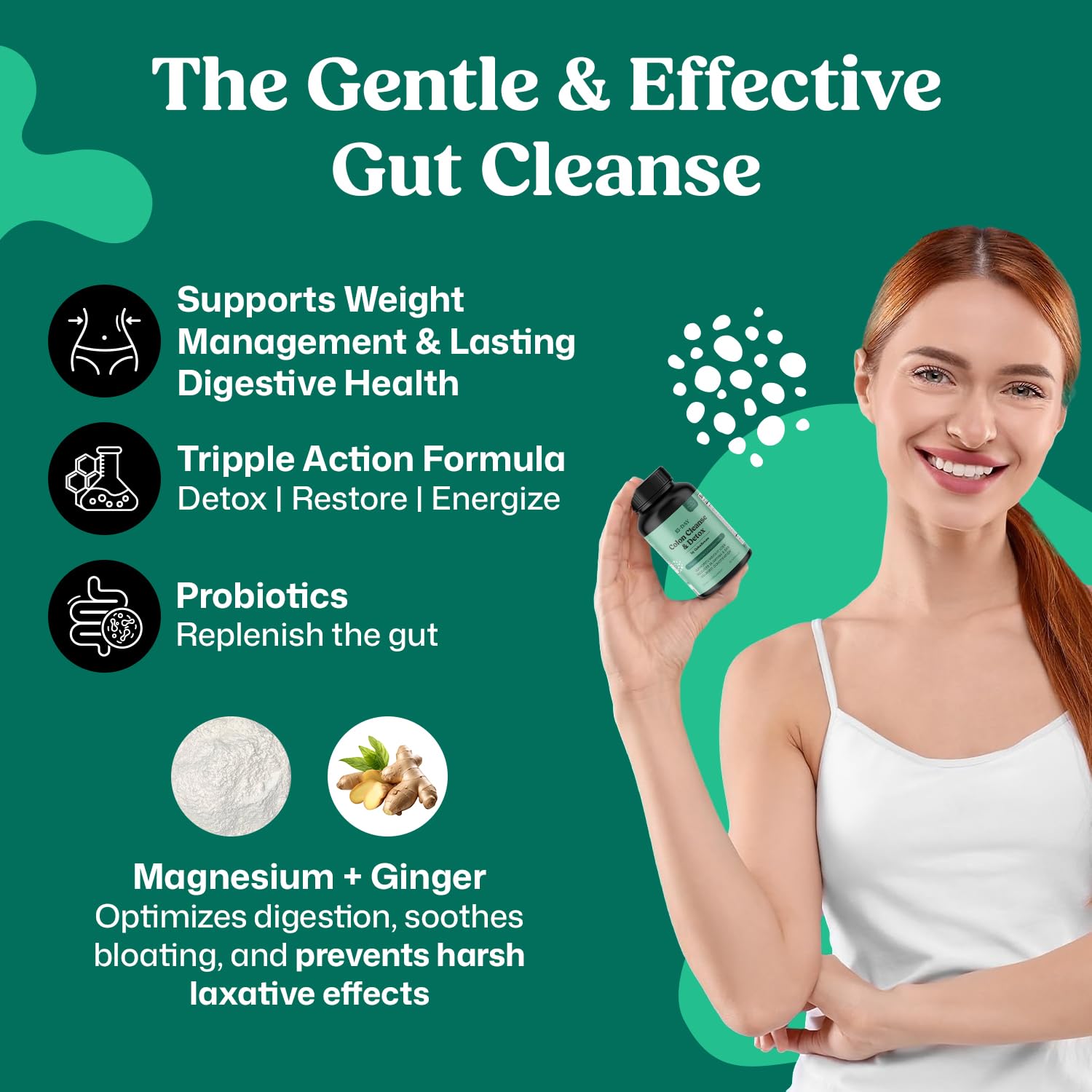 ColonBroom capsules daily-dosage easy to integrate into your morning routine for gut support