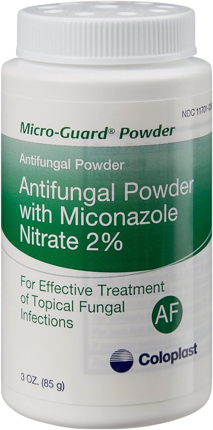 Coloplast Micro-Guard powder shaker demonstrates easy, even application.