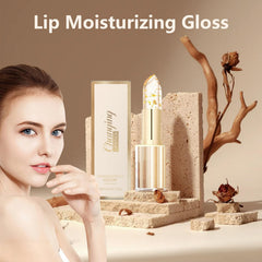 2PCS color-changing lipstick being applied delivers transfer-resistant color.