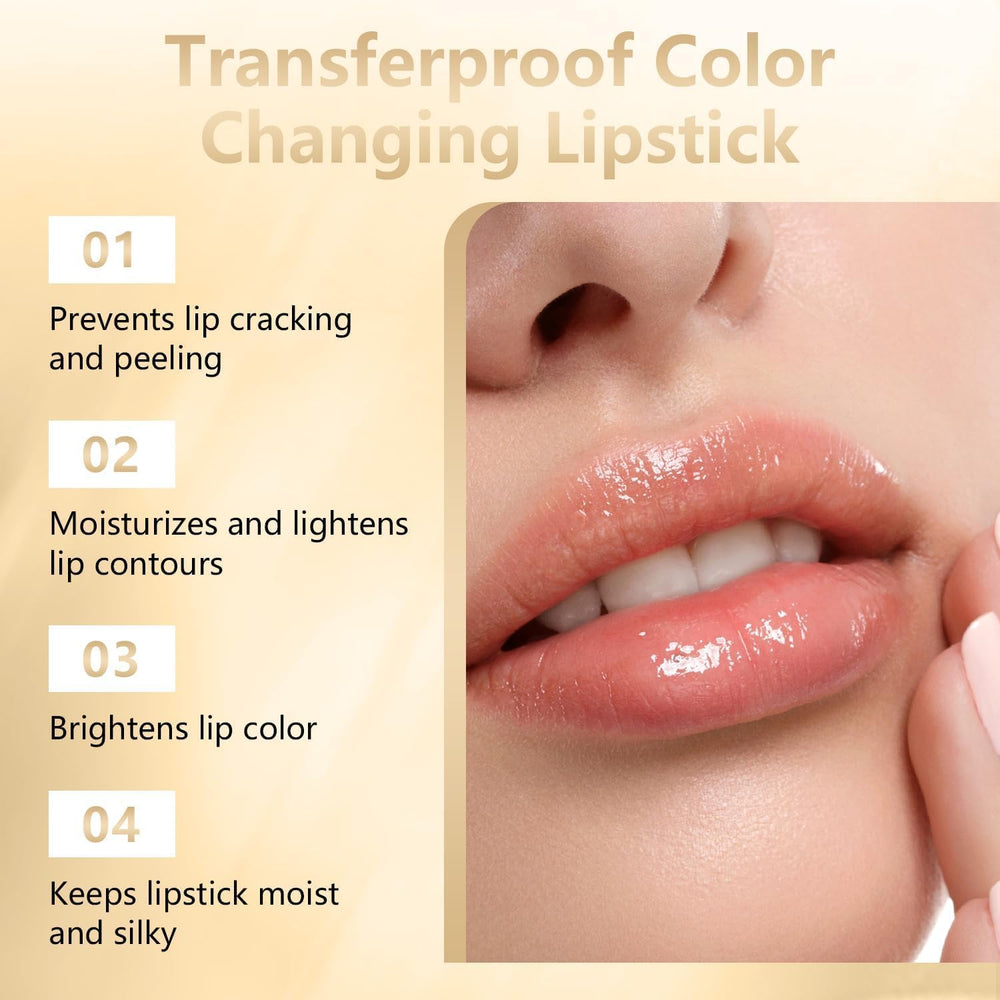 2PCS color-changing lipstick two-pack storage keeps your routine organized.